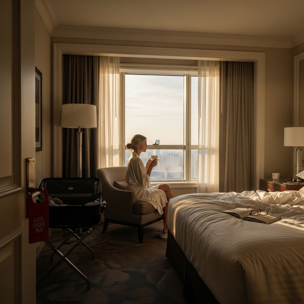 Late check-out benefits for guests